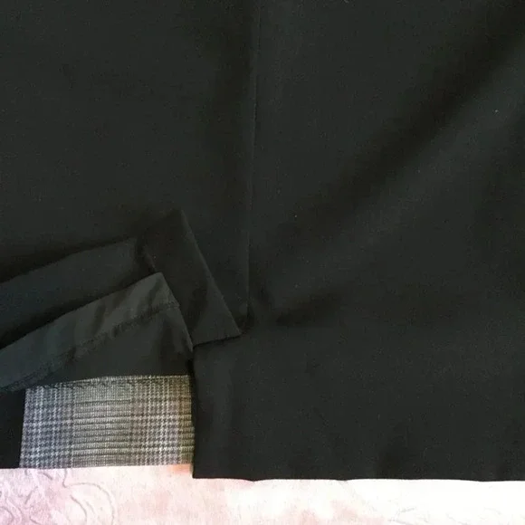 White House Black Market Bodycon dress back gray purble chic Sz 14 - Picture 10 of 10